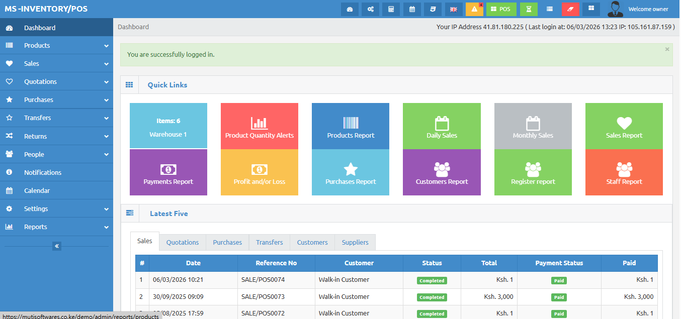 Inventory POS System